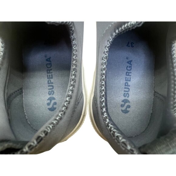 Superga Women’s Gray Canvas Comfortable Slip-On Casual Sneakers Size EU37/US7 - Picture 6 of 7